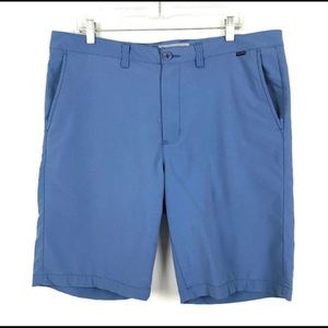 Travis Mathew Shorts Mens Size 38 Blue Flat Front